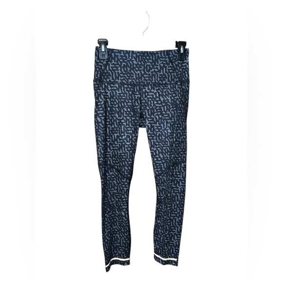 Lululemon All-Sport Crop Heathered Net Pop Black Multi Legging Size - Picture 2 of 3